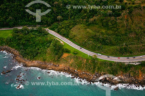  Snippet of Rio-Santos Highway (BR-101) - waterfront near to Mangaratiba city  - Mangaratiba city - Rio de Janeiro state (RJ) - Brazil