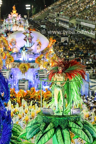  Parade of Gremio Recreativo Escola de Samba Portela Samba School - Highlight of floats - Plot in 2015 - ImaginaRIO: 450 Januaries of a surreal city  - Rio de Janeiro city - Rio de Janeiro state (RJ) - Brazil