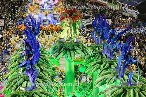  Parade of Gremio Recreativo Escola de Samba Portela Samba School - Highlight of floats - Plot in 2015 - ImaginaRIO: 450 Januaries of a surreal city  - Rio de Janeiro city - Rio de Janeiro state (RJ) - Brazil