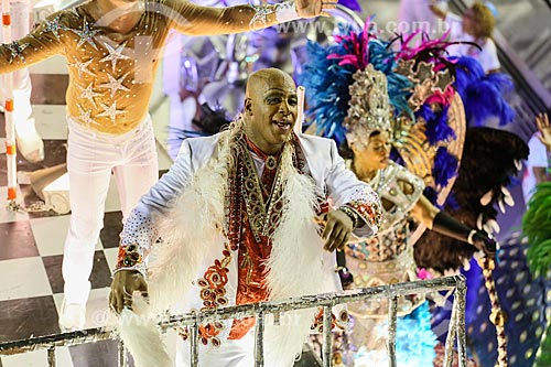  Parade of Gremio Recreativo Escola de Samba Portela Samba School - Actor Ailton Graca Highlight of floats  - Rio de Janeiro city - Rio de Janeiro state (RJ) - Brazil
