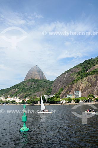  Sailing ship - Guanabara Bay with the Sugar Loaf in the background  - Rio de Janeiro city - Rio de Janeiro state (RJ) - Brazil