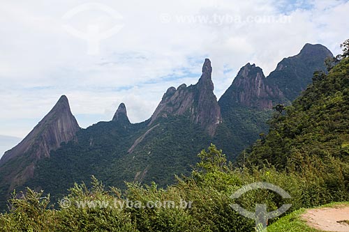  View of Peak of Dedo de Deus - Serra dos Orgaos National Park  - Teresopolis city - Rio de Janeiro state (RJ) - Brazil