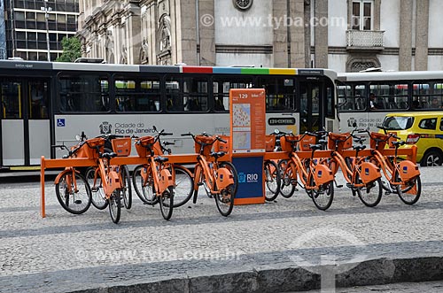  Public bicycles - for rent - near to Nossa Senhora da Candelaria Church  - Rio de Janeiro city - Rio de Janeiro state (RJ) - Brazil