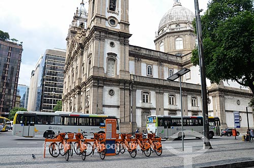  Public bicycles - for rent - near to Nossa Senhora da Candelaria Church  - Rio de Janeiro city - Rio de Janeiro state (RJ) - Brazil