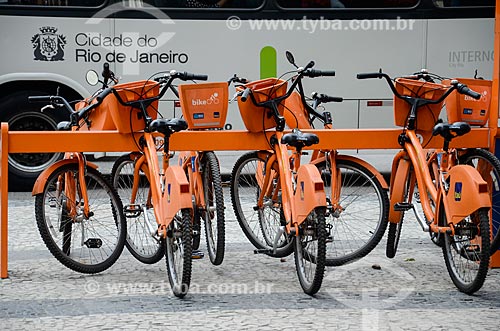  Public bicycles - for rent - near to Nossa Senhora da Candelaria Church  - Rio de Janeiro city - Rio de Janeiro state (RJ) - Brazil