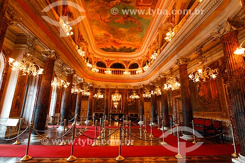  Inside of salao nobre (noble hall) - Amazon Theatre (1896)  - Manaus city - Amazonas state (AM) - Brazil