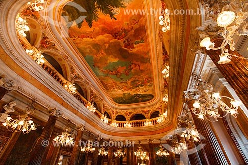  Inside of salao nobre (noble hall) - Amazon Theatre (1896)  - Manaus city - Amazonas state (AM) - Brazil