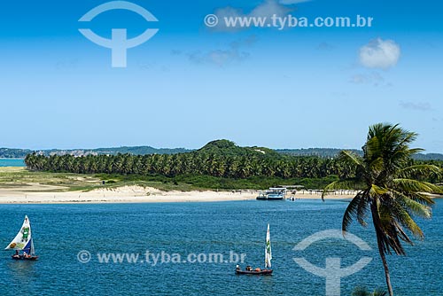  View of Barra do Cunhau waterfront  - Tibau do Sul city - Rio Grande do Norte state (RN) - Brazil