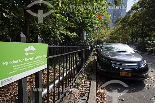  Supply point for electric vehicle - Central Park  - New York city - New York - United States of America