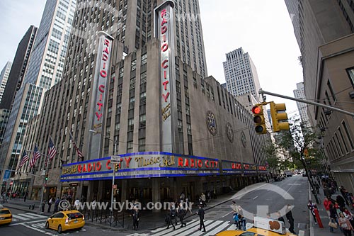  Facade of Radio City Music Hall (1932)  - New York city - New York - United States of America