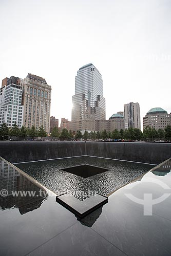  Artificial lake of National September 11 Memorial (Ground Zero of the World Trade Center)  - New York city - New York - United States of America