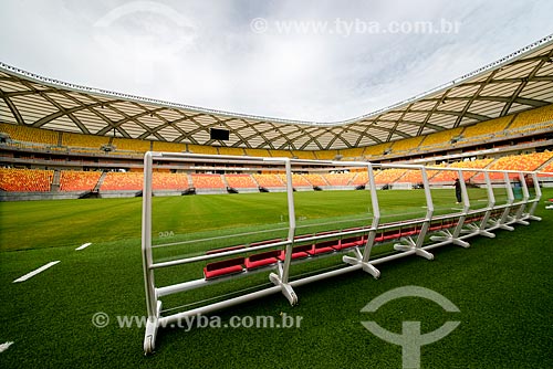  Details of reserves bench of Arena Amazonia Vivaldo Lima (2014) after the reforms for the World Cup in Brazil  - Manaus city - Amazonas state (AM) - Brazil