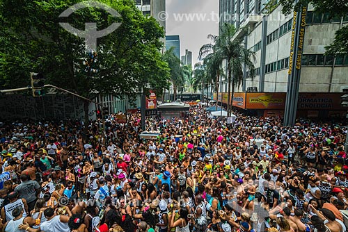  Revelers during parade of Cordao do Bola Preta carnival street troup  - Rio de Janeiro city - Rio de Janeiro state (RJ) - Brazil