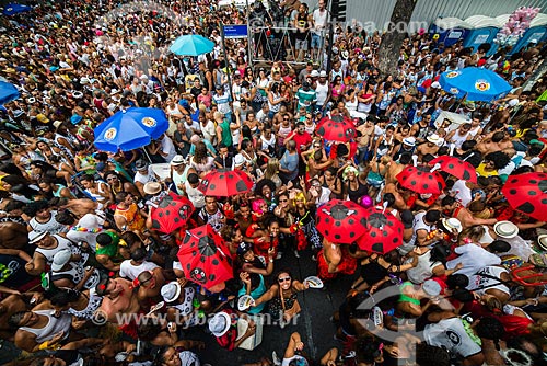  Revelers during parade of Cordao do Bola Preta carnival street troup  - Rio de Janeiro city - Rio de Janeiro state (RJ) - Brazil