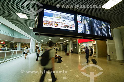  Lobby and information boards - Santos Dumont airport  - Rio de Janeiro city - Rio de Janeiro state (RJ) - Brazil