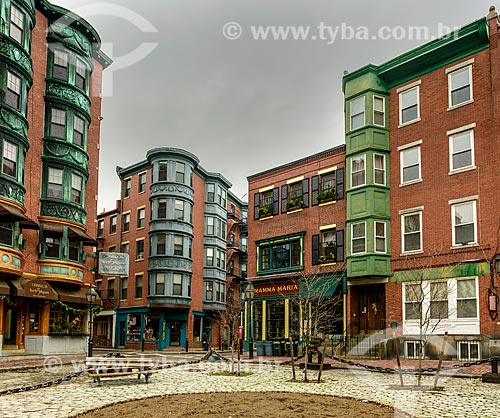  Residential buildings near to North Steet Park  - Boston city - Massachusetts state - United States of America