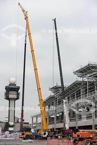  Expansion work of Sao Paulo-Guarulhos Governador Andre Franco Montoro International Airport  - Guarulhos city - Sao Paulo state (SP) - Brazil