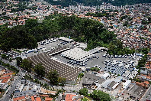  Aerial photo of bus depot of the company Sambaiba Transportes Urbanos  - Sao Paulo city - Sao Paulo state (SP) - Brazil