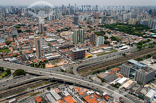 Aerial photo of Conselheiro Carrao Viaduct over Conde de Frontin Avenue  - Sao Paulo city - Sao Paulo state (SP) - Brazil
