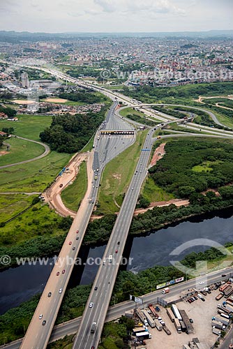  Snippet of Mario Covas Beltway - crossroads with Castello Branco Highway between Osasco city - to the left - and Carapicuiba city - to the right  - Carapicuiba city - Sao Paulo state (SP) - Brazil