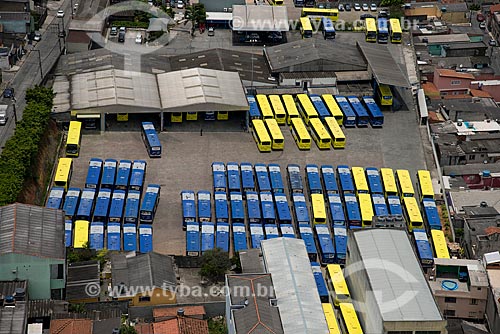  Aerial photo of bus depot of the company Sambaiba Transportes Urbanos  - Sao Paulo city - Sao Paulo state (SP) - Brazil