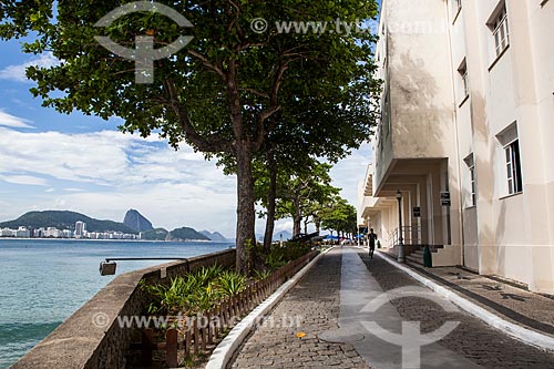  Old Fort of Copacabana (1914-1987), current Historical Museum Army - with the Sugar Loaf in the background  - Rio de Janeiro city - Rio de Janeiro state (RJ) - Brazil