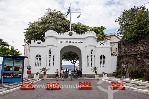  Entrance of the old Fort of Copacabana (1914-1987), current Historical Museum Army  - Rio de Janeiro city - Rio de Janeiro state (RJ) - Brazil