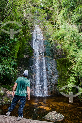  Veu da Noiva Waterfall (Brides Veil waterfall) - Trail to Morro da Cruz (Hill of the Cross) - Serra dos Orgaos National Park  - Teresopolis city - Rio de Janeiro state (RJ) - Brazil