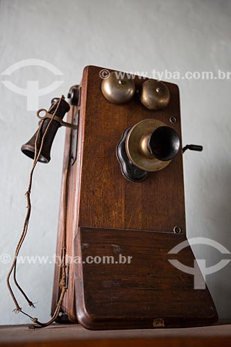  Old telephone on exhibit - Historical Museum of Anapolis Alderico Borges de Carvalho  - Anapolis city - Goias state (GO) - Brazil
