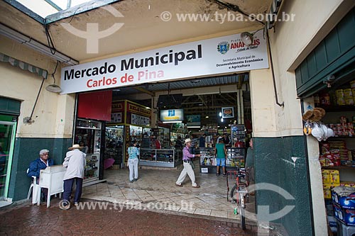  Entrance of Carlos de Pina Municipal Market  - Anapolis city - Goias state (GO) - Brazil