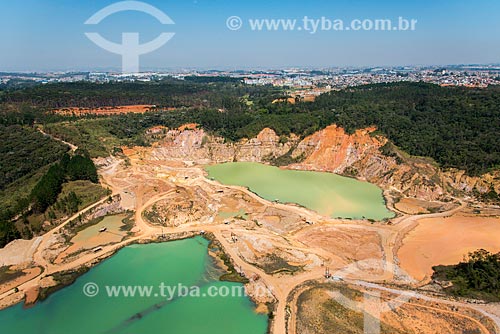  Aerial photo of sand extraction - Guarulhos city  - Guarulhos city - Sao Paulo state (SP) - Brazil