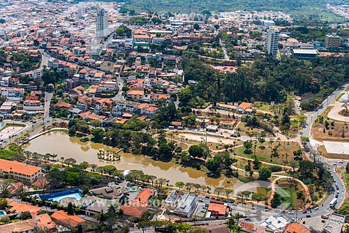  Aerial photo of Major Lake  - Atibaia city - Sao Paulo state (SP) - Brazil