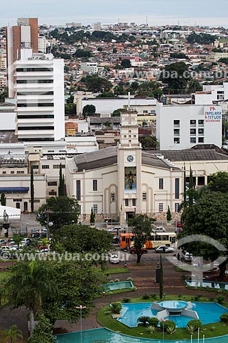 Bom Jesus Square with the Cathedral of Senhor Bom Jesus da Lapa in the background  - Anapolis city - Goias state (GO) - Brazil