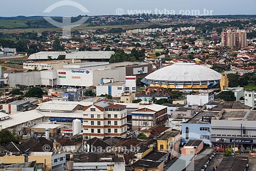  View of the Anapolis city with the Newton de Faria International Gymnasium  - Anapolis city - Goias state (GO) - Brazil