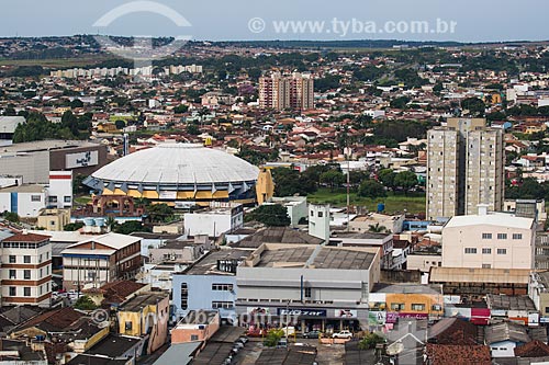 View of the Anapolis city with the Newton de Faria International Gymnasium  - Anapolis city - Goias state (GO) - Brazil
