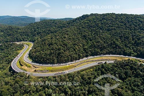 Snippet of Fernao Dias Highway (BR-381) - Cantareira Mountain Range  - Sao Paulo city - Sao Paulo state (SP) - Brazil