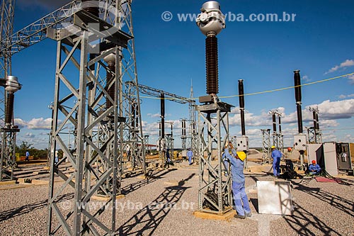  Substation of pumping station EBI-1- part of the Project of Integration of Sao Francisco River with the watersheds of Northeast setentrional  - Cabrobo city - Pernambuco state (PE) - Brazil