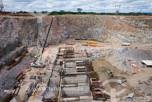  Construction site of station EBI-3- Project of Integration of Sao Francisco River with the watersheds of Northeast setentrional  - Salgueiro city - Pernambuco state (PE) - Brazil