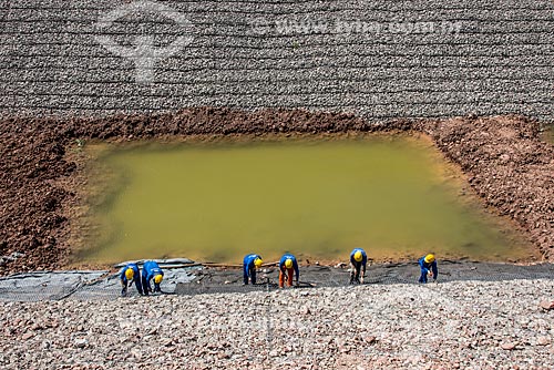  Construction of channel - project of Integration of Sao Francisco River with the watersheds of Northeast setentrional  - Floresta city - Pernambuco state (PE) - Brazil