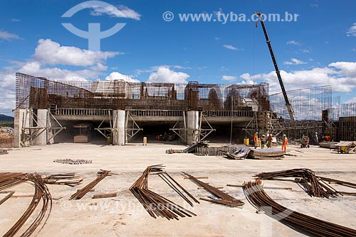  Construction site of pumping station EBI-2- part of the Project of Integration of Sao Francisco River  - Cabrobo city - Pernambuco state (PE) - Brazil