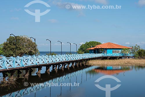  Pier - Alter-do-Chao Beach waterfront  - Santarem city - Para state (PA) - Brazil