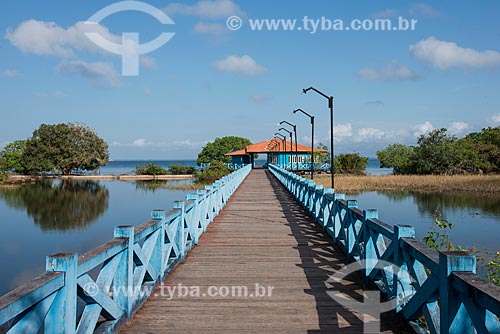  Pier - Alter-do-Chao Beach waterfront  - Santarem city - Para state (PA) - Brazil