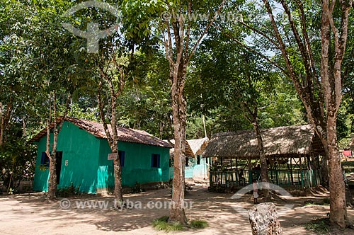  House - Maguary Riparian Community - riverine that lived of the collection of latex - Tapajos National Forest  - Belterra city - Para state (PA) - Brazil