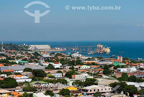  General view of Santarem city with the Cargill Grain terminal in the background  - Santarem city - Para state (PA) - Brazil