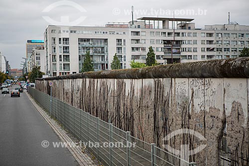  Part of the Berlin Wall still standing  - Berlin city - Berlin state - Germany