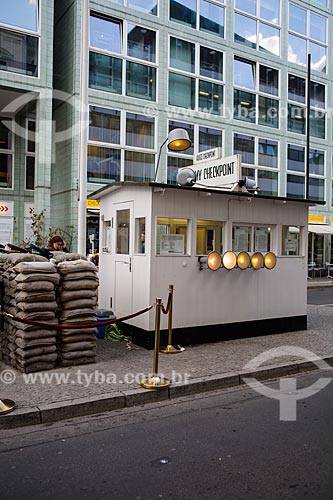  Checkpoint Charlie - military post between West Germany and East Germany during the Cold War  - Berlin city - Berlin state - Germany