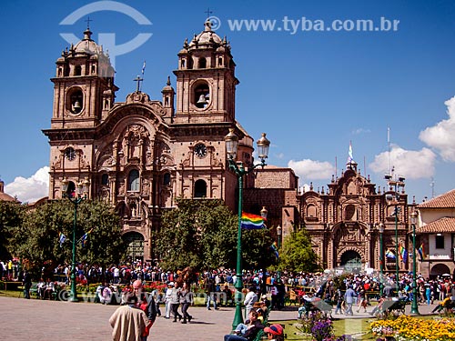  Facade of Iglesia de la Compania de Jesus Church (Jesus Society Church)  - Cusco city - Cusco Department - Peru