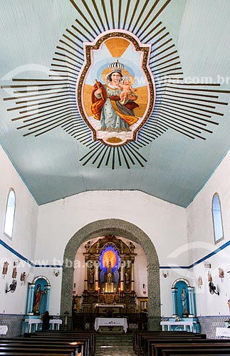  Inside of the Matriz Church of Nossa Senhora da Ajuda e Bom Sucesso  - Ilhabela city - Sao Paulo state (SP) - Brazil