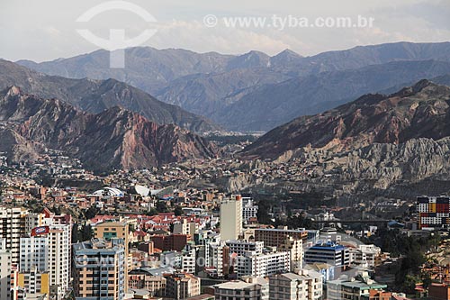  General view of La Paz city  - La Paz city - La Paz department - Bolivia