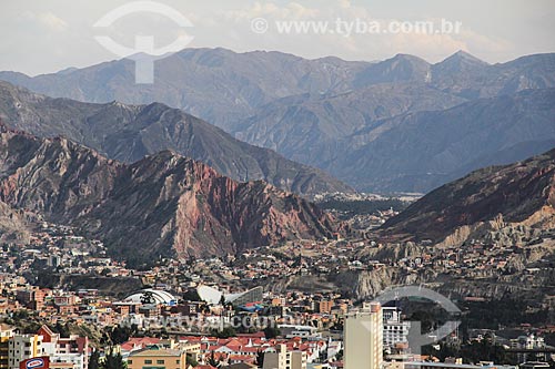  General view of La Paz city  - La Paz city - La Paz department - Bolivia